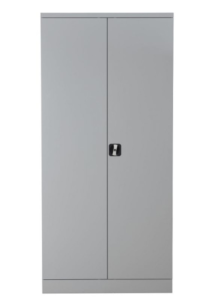 Gürkan Flügeltürenschrank, 42 x 92 x 195 cm, Lichtgrau, Verzinkt, Fachboden Stück 4, FLC.19/NV, 100065