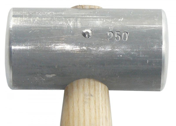 DINOSAURIER Alu Hammer Profi 250 Gramm mit Holzstiel, Kanten gerundet, Hammerkopf aus Vollaluminium, HH 661 ALH2