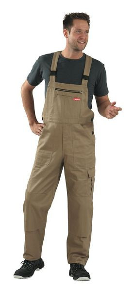 Planam BW 290 Cargo-Latzhose, khaki, Größe 64, 0176064