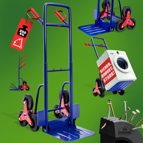 DEUBA Treppenkarre, Traglast 200 kg, 101178, 4250525306798