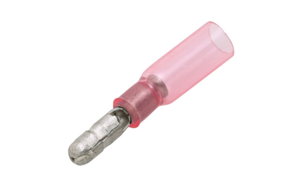 HELLA Leitungsverbinder, rot, von: 0.5mm², bis: 1.0mm², Rundstecker, Ø: 4mm, 8KW 744 765-003