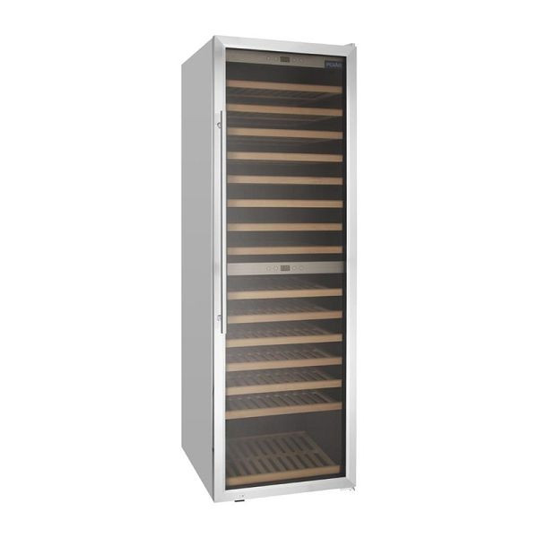 Polar G-Serie Dual Zone Weinkühlschrank Edelstahl 180 Flaschen, GG764