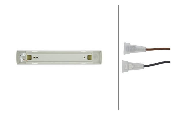 HELLA Innenraumleuchte, LED, 24V, 4.8W, 4000K, Anbau, Lichtscheibenfarbe: glasklar, Innenraum, 2JA 007 373-331