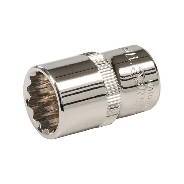 Silverline Doppelsechskant-Steckschlüsseleinsatz, metrisch, 1/2-Zoll-Antrieb, 17 mm, 676654