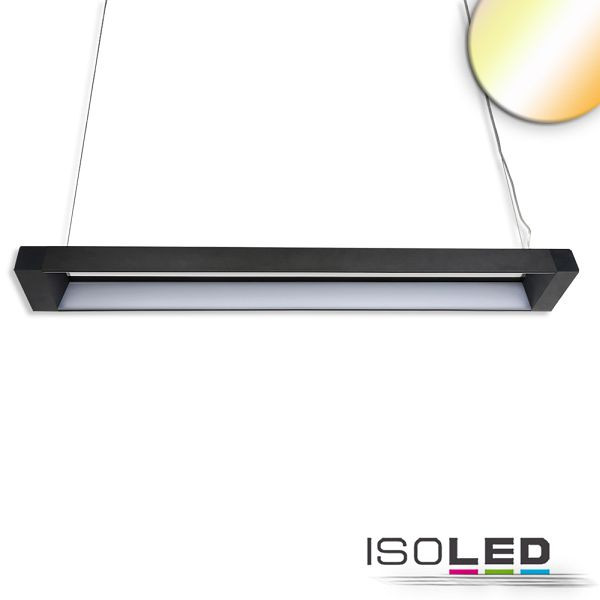 ISOLED LED Hängeleuchte Frame 40W, schwarz, ColorSwitch 3000/4000/5700K, 113777