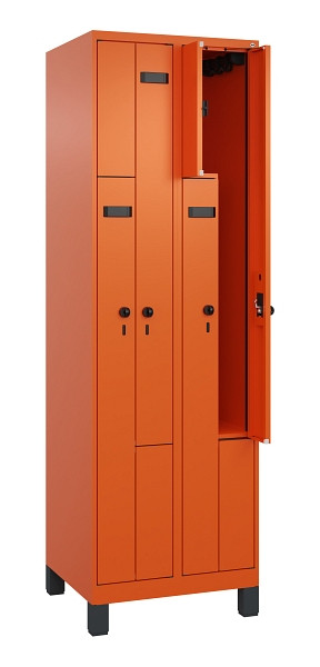 C+P Z-Spind Evolo PLUS, Füße, 4 Fächer, 1950x600x500mm, 2004/2004, Drehriegel, 049013-204 S10019