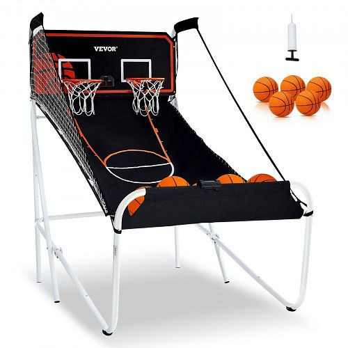 VEVOR Arcade-Basketballspiel Basketballkorb Faltbar 2 Spieler, TJZDLQQYXJ15LCA1RV9