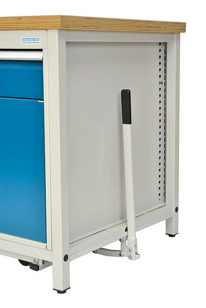 Bedrunka+Hirth Hub-Senkfahrgestell, für Kastenwerkbank, 1700 x 750 mm, 03.HUB17575A