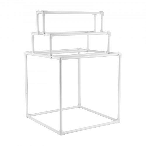 VEVOR Handtuchhalter aus PVC, 8 Stangen, freistehend, für Poolhandtücher/Steppdecken, außen/innen, ideal für Bad/Spa, weiß, PTMJJJXBS8GCN52QDV0