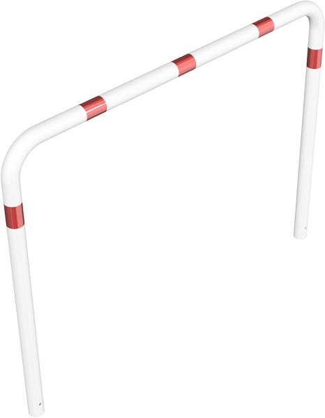 Schake Abweisebügel Ø 76 x 2,6 mm ohne Querholm zum Einbetonieren, Gesamtbreite: 2000 mm, Gesamthöhe: 1000 mm, feuerverzinkt, 475_20B