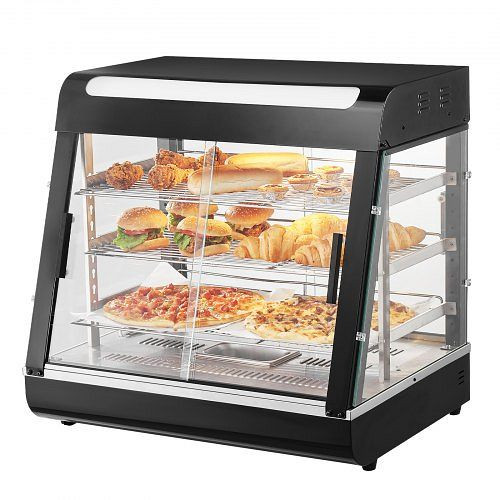 VEVOR 3-stufiger kommerzieller Speisenwärmer Pizzaschrank Beleuchtung 111L, TYZSJ3C26YCYHOJ0DV2