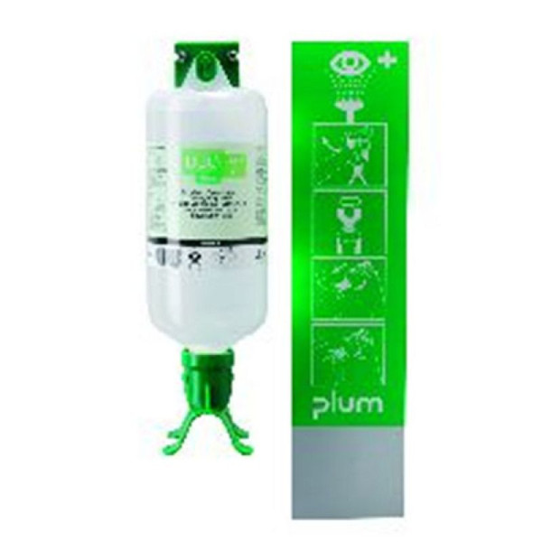 Stein HGS Augenspülstation -PLUM DUO-, inkl. 1000 ml Augenspülflasche, zur Wandmontage, 25950