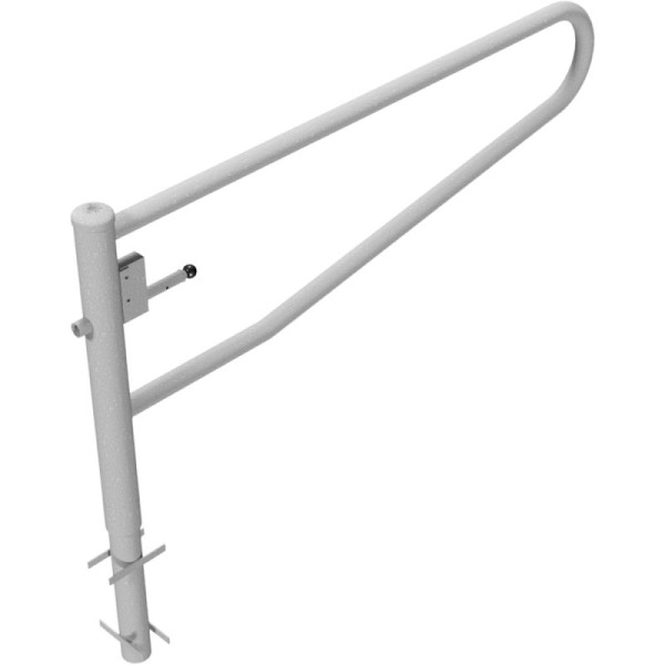 Stein HGS Drehbare Gatterschranke 360°, 2000 mm / ohne Farbe, Profilzylinderschloss verschiedenschließend, zum Einbetonieren, 413.201z