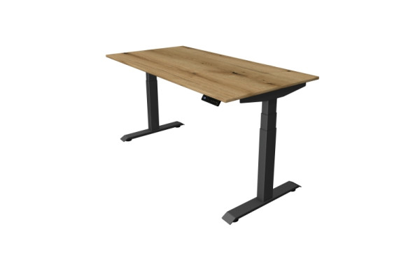 Kerkmann Sitz-/Stehtisch Move 4, B 1600 x T 800 mm, elektrisch höhenverstellbar von 640-1290 mm, Eiche, 10080655