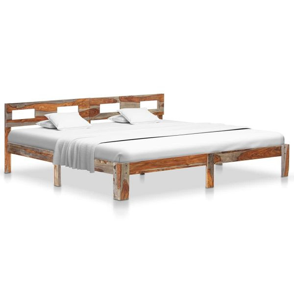 vidaXL Massivholzbett Palisander 200x200 cm, 288419, 8719883997179