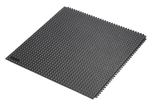 DENIOS Anti-Ermüdungsmatte SH 9.9, Naturgummi, schwarz, 91 x 91 cm, 247737