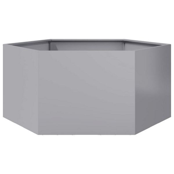 vidaXL Pflanzkübel Sechseckig 104x90x45 Verzinkter Stahl, 851134