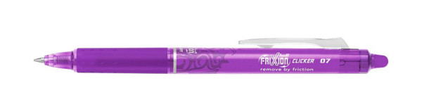 PILOT Tintenroller FriXion Clicker - 0,4 mm, purple, radierbar, BLRT-FR7-PU