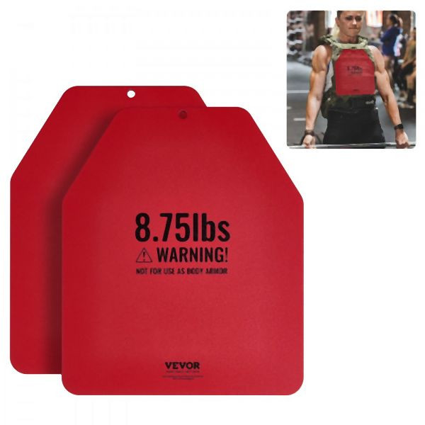 VEVOR Gewichtsplatten 8 kg Set (2 x 4 kg), Ergonomisch, für WODs & Training, Rot, HJGKPZPHJGPB1TP0L001V0