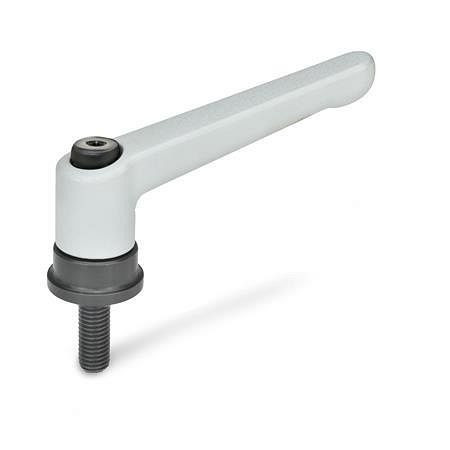 Ganter Verstellbare Klemmhebel mit Spannkraft-Verstärkung, Schraube Stahl (GN 300.4-92-M10-29-OS), VE: 5 Stück, 300.4-92-M10-29-OS