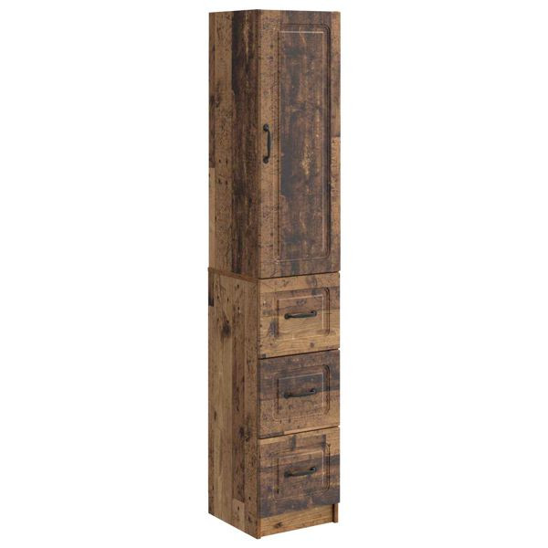 vidaXL Schrankset 2-teilig Altholz 33 x 34,5 x 87 cm Holzwerkstoff, 3416977