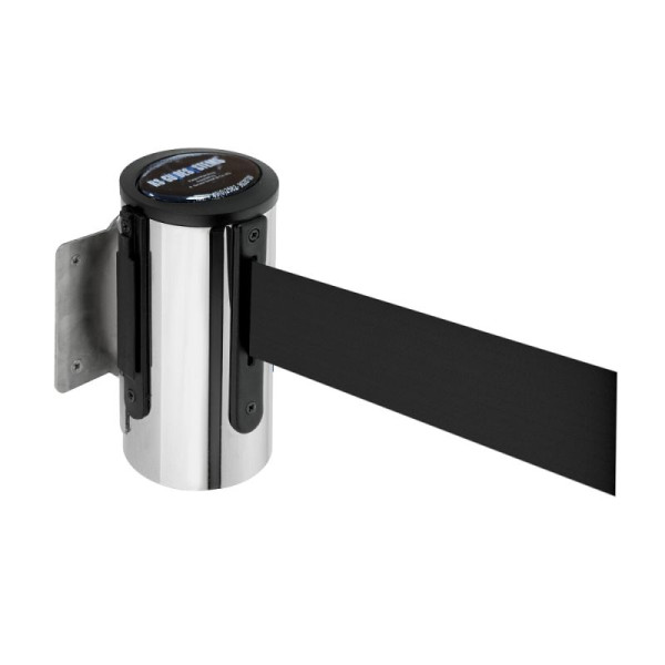 Stein HGS Wandgurtkassette -P-Line Future-, chrom, schwarz, mit magnetischem Gurtendstück, 12850g-0304