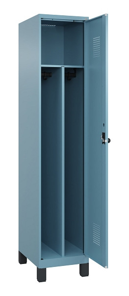 C+P Spind Evolo PLUS, mit Füßen, 1 Abteil, 1950x400x500mm, 0010/0010, Verschluss Drehriegel, 049010-12F S10021