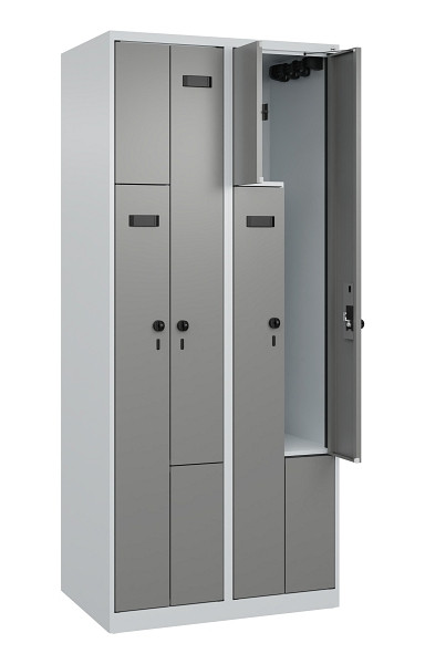 C+P Z-Spind Evolo PLUS, 4 Fächer, 1850x800x500mm, 7035/0004, 049003-224 S10014