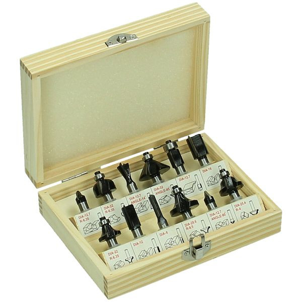 HiKOKI Fräsersortiment-SP, 8 mm, 12-teilig, 500507