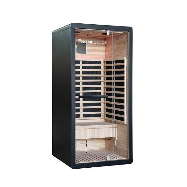 HOME DELUXE Infrarotkabine NERO S, elegantes schwarzes Design, 75373