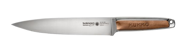 KUKKO Fleischmesser mit Wallnussholz-Griff, 200 mm Klingenlänge, 90-202-200