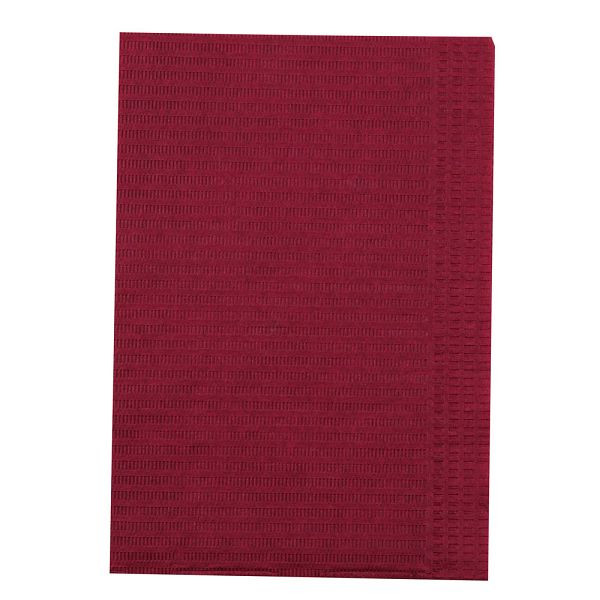 Hygostar Patientenservietten, rot, Papier, PE-Beschichtung 45 x 33 cm, 2-lagig, VE: 500 Stück, 53329
