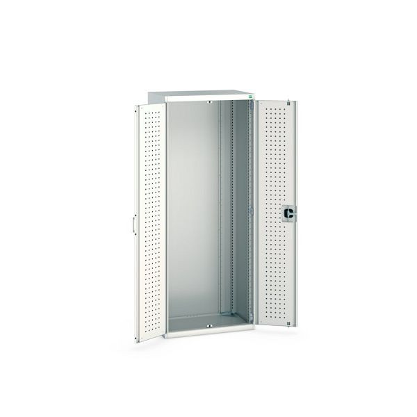 bott cubio Flügeltürschrank, BxTxH: 800x525x2000mm, RAL 7035, Lichtgrau, 40012059.16V