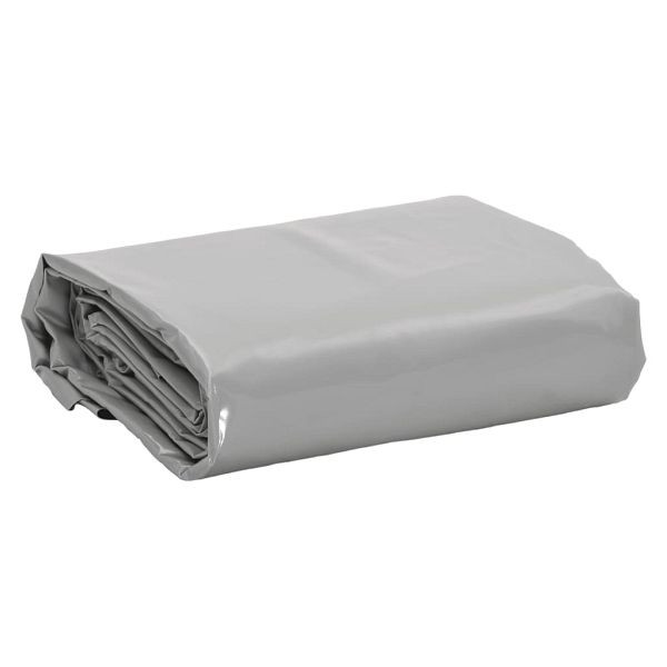 vidaXL Abdeckplane Grau 2x3 m 650 g/m², Material: Canvas mit PVC-Beschichtung, 156107