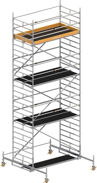 Layher Gerüst Uni Breit P2 mit Uni Telegeländer, Max. Plattformhöhe: 6,38 m, 1412106
