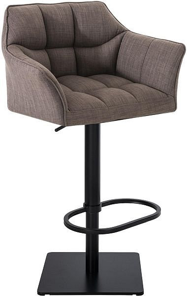 CLP Barhocker Damaso B Stoff, grau, 101676108, 4251152687311