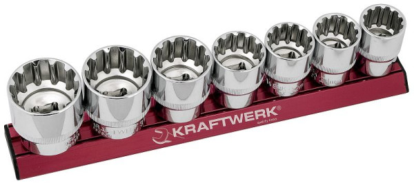 Kraftwerk MagAlu COMBI-Stecknuss-Satz 1/2" 7-teilig, 330991