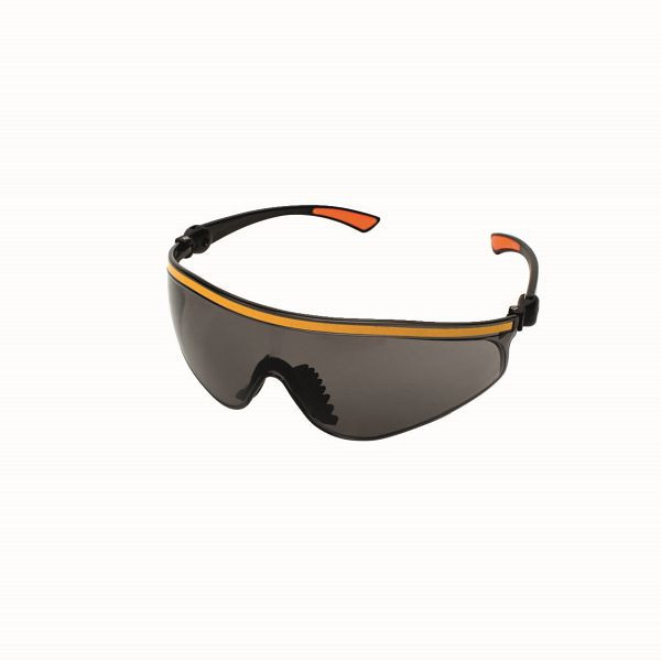 BRINKO Schutzbrille, getönte Scheibe, kratzfest und beschlagfrei, 4259