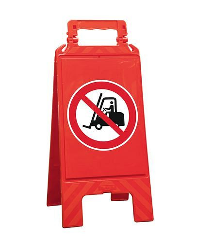 Moravia Warnaufsteller rot, Kunststoff, zur Kennzeichnung von Verbotszonen, Gabelstapler, 252149