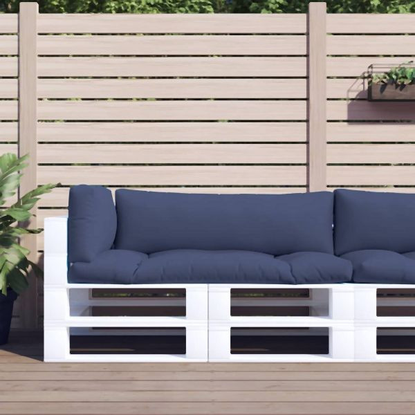 vidaXL Palettenkissen 3 Stk. Marineblau Oxford-Gewebe, 378291