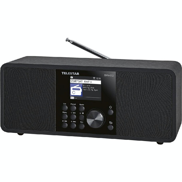 TELESTAR DIRA S 2 Multifunktions-Stereoradio, Hybridradio, DAB+/UKW, USB Musikplayer, UPnP, DLNA und Bluetooth 5.1, TFT LCD Farbdisplay, 30-020-02
