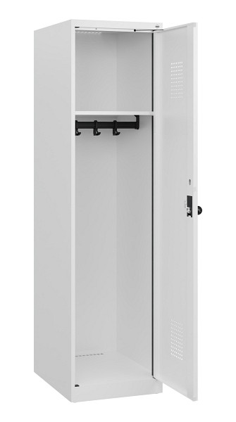 C+P Spind Evolo PLUS, 1 Abteil, 1530x400x500mm, 9016/9016, Drehriegel, 0490005-12 S10023