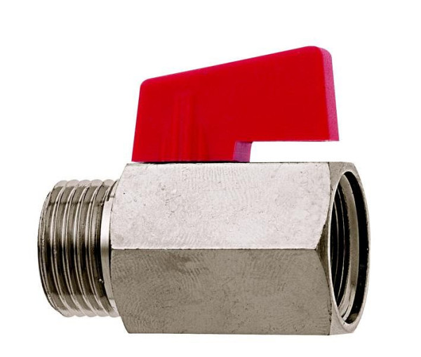 GEKA Minikugelventil, IG x AG G 1/8" MS Cr, VE: 20 Stück, 65.4718