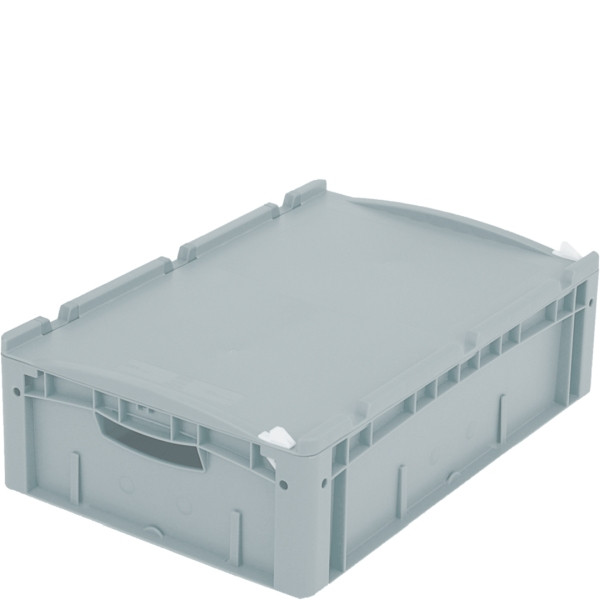 BITO Eurostapelbehälter XL Set /XL 64171ASDV 600x400x170 grau, Auflagedeckel Verschluß, C0290-0576