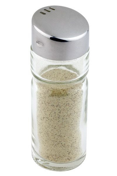 APS Pfeffer- oder Salz-Glasstreuer, Ø 3 cm, Höhe: 9 cm, Glas, Edelstahl, 40461