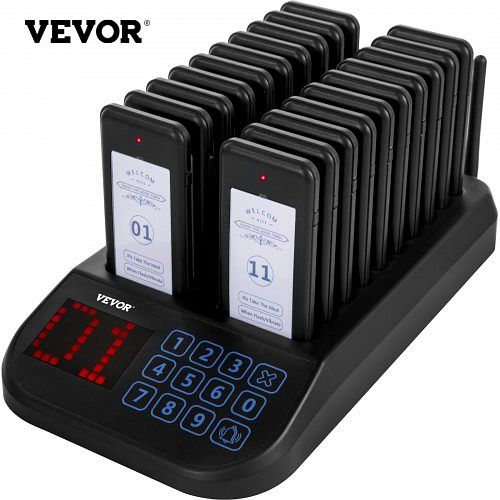 VEVOR RestaurantPagerPagingSystem 20 Untersetzer Drahtlose Pager für