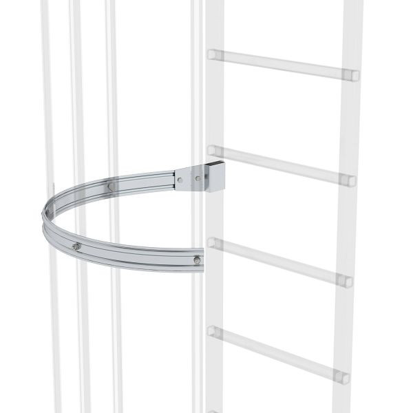 Munk Günzburger Steigtechnik Rückenschutzbügel seitlicher Ausstieg Aluminium blank, 062237