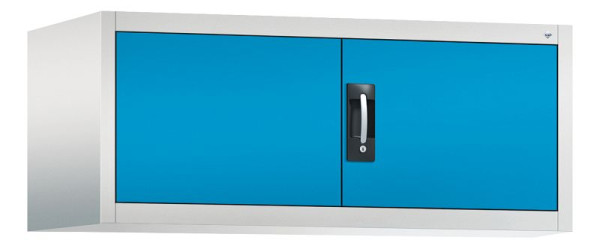 C+P Aufsatzschrank Acurado, H500xB1200xT600mm, Farbe: Lichtgrau / Lichtblau, Muldengriff, 9494-000 S10013