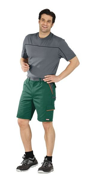 Planam Visline Shorts, grün/orange/schiefer, Größe M, 2472048