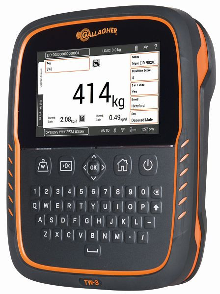 Gallagher AP&T TW-3 Wiegecomputer mit Datensammler, 026039, 9414701026039